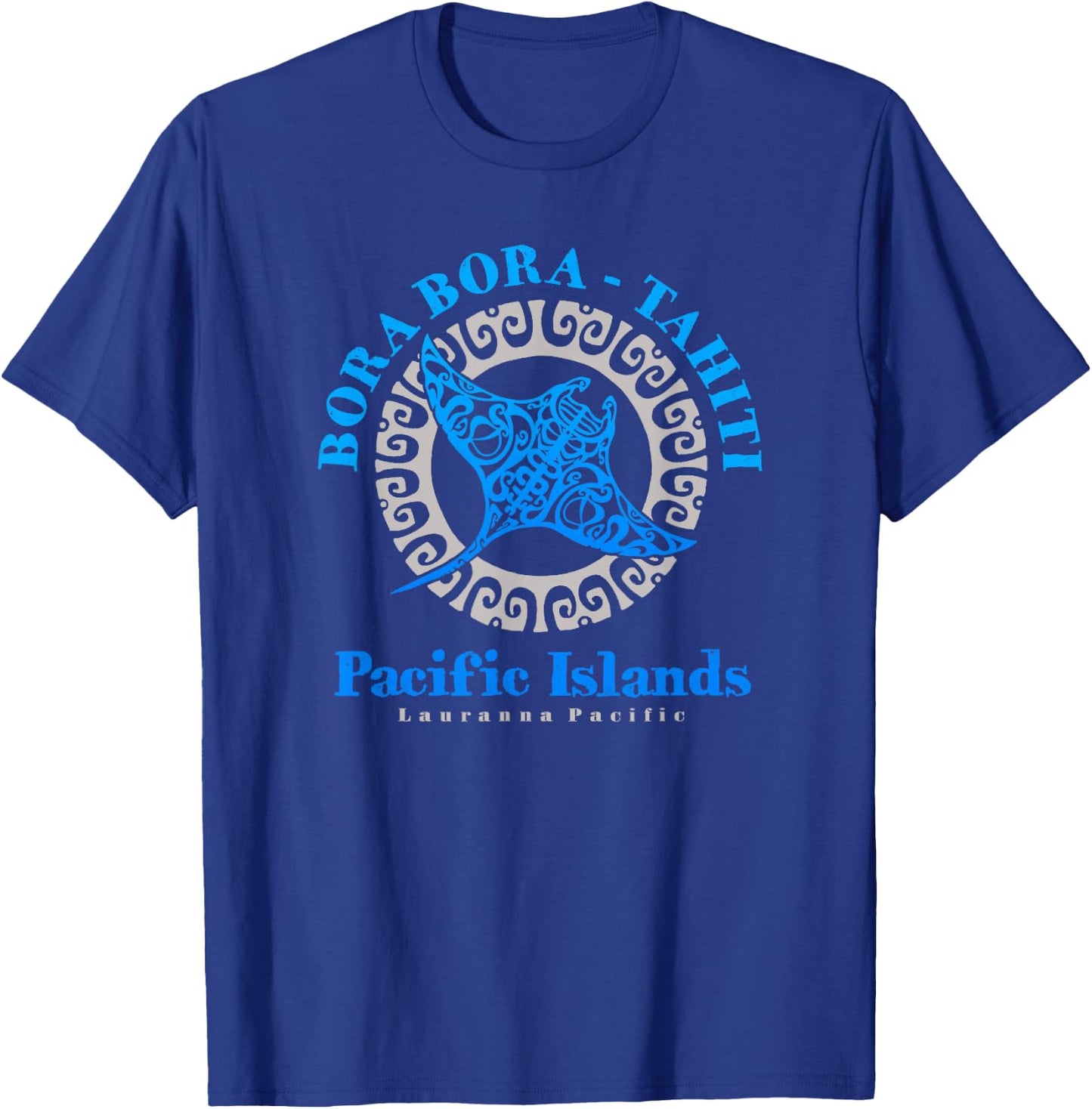 Manta Ray Bora Bora Tahiti Tribal Tattoo T-Shirt - T-Shirt | Royal