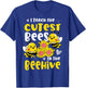 I Teach The Cutest Bees In The Beehive Kindergarten child T-Shirt - T-Shirt | Royal