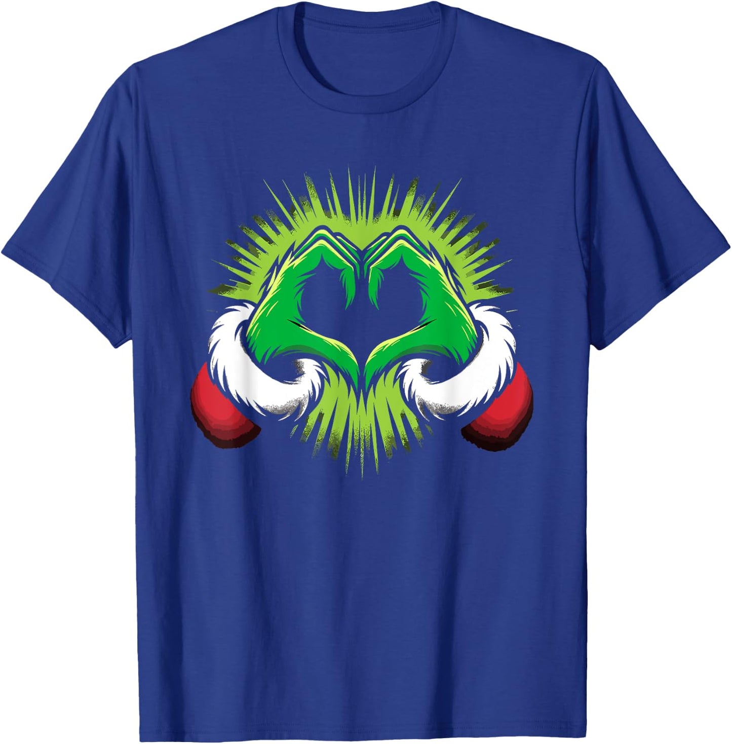 Funny Elf Heart Hands Love Christmas T-Shirt - T-Shirt | Royal