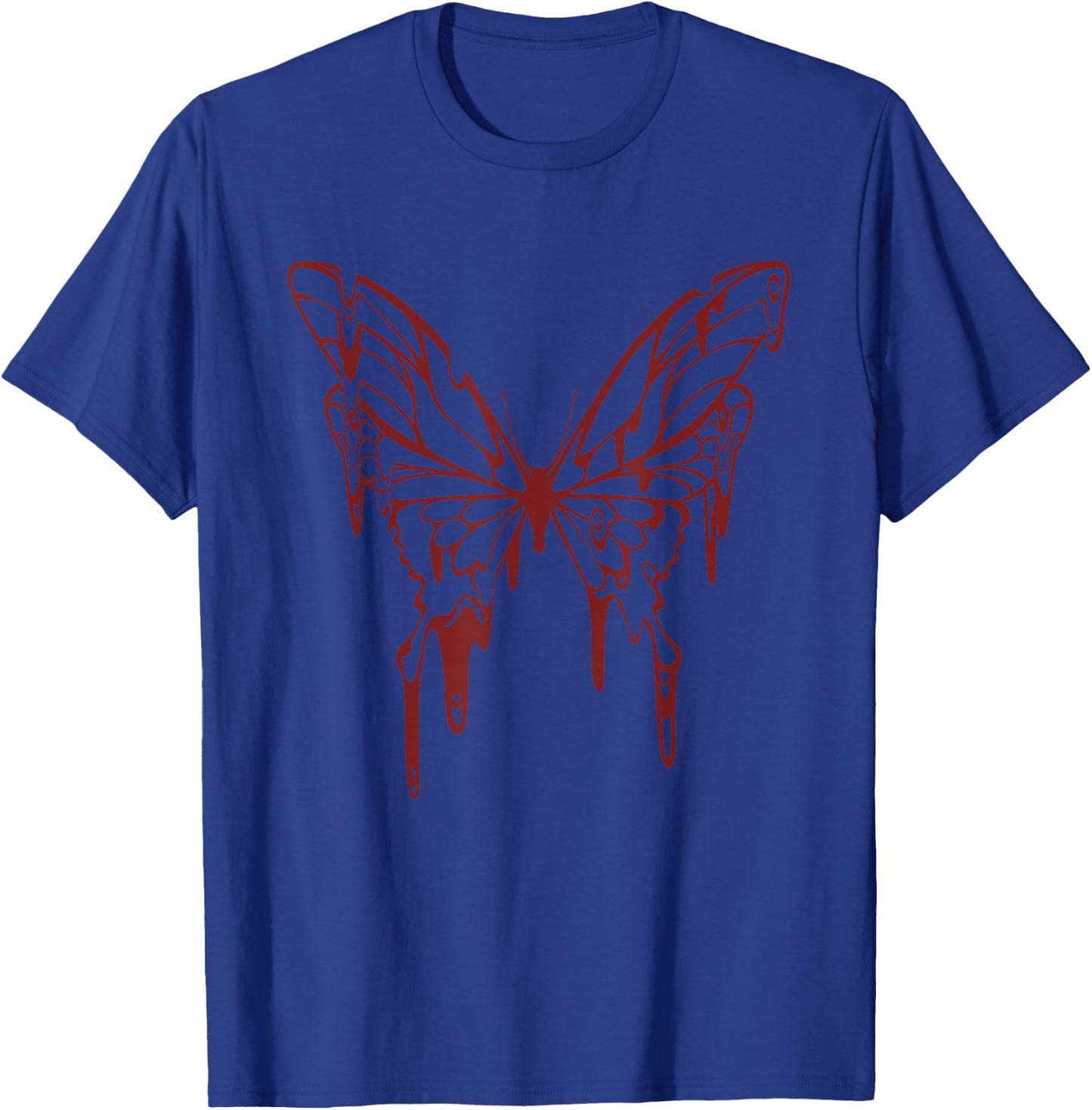 Goth Tattoo Style Melting Butterfly Fairy Grunge Fairycore T-Shirt - T-Shirt | Royal