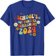 Schools Out Forever Retirement Teacher Retired Last Day 2024 T-Shirt - T-Shirt | Royal