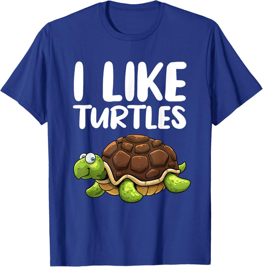 Funny Turtle Design Women Tortoise Sea Turtle Lovers T-Shirt - T-Shirt | Royal