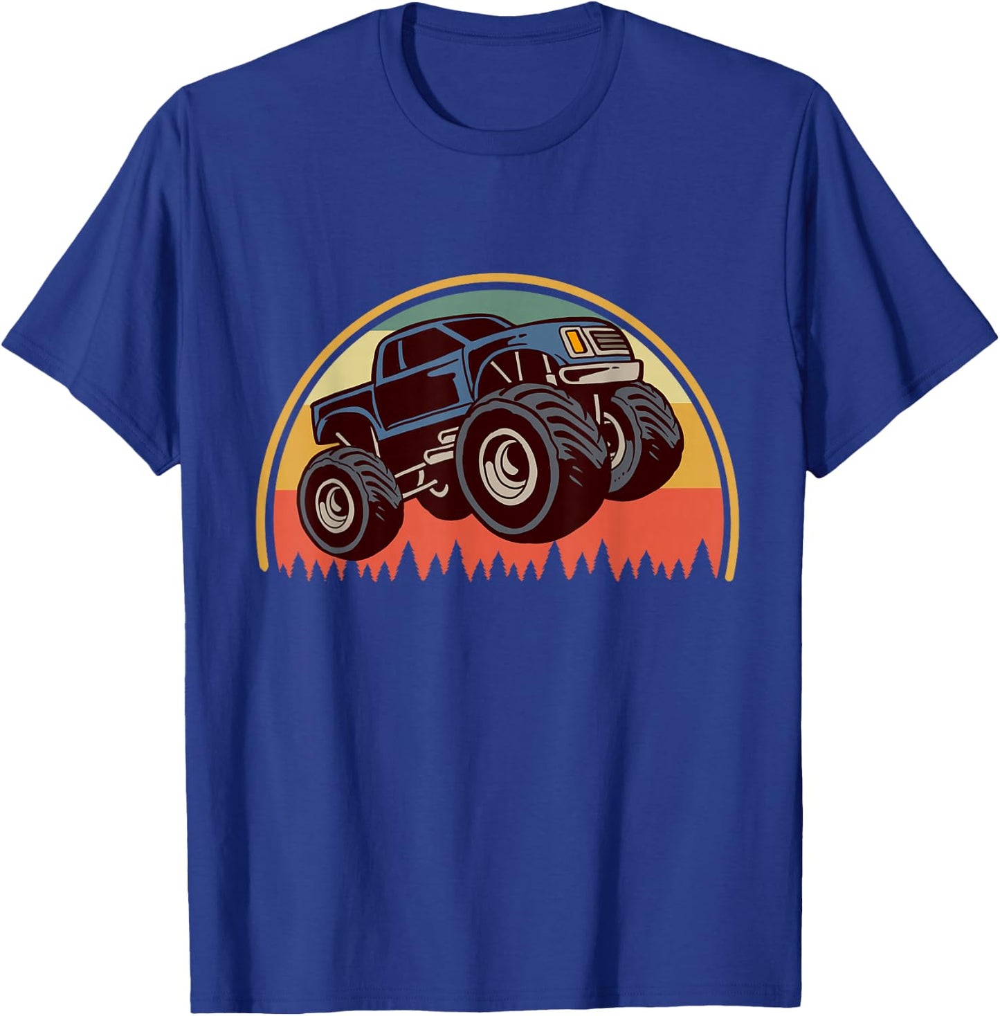 Monster Truck Big Style Truck T-Shirt - T-Shirt | Royal