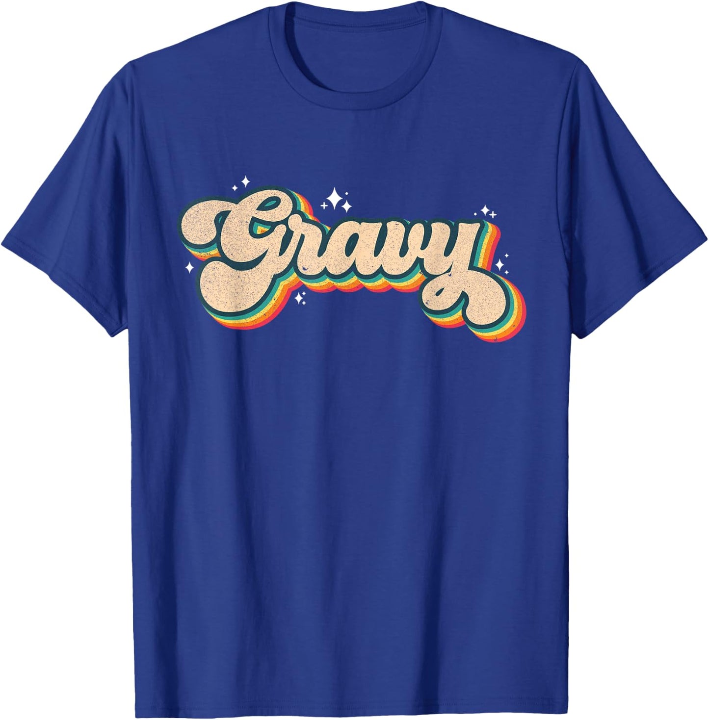 Gravy Vintage Shirt 70s 80s Retro Costume Funny Thanksgiving T-Shirt - T-Shirt | Royal