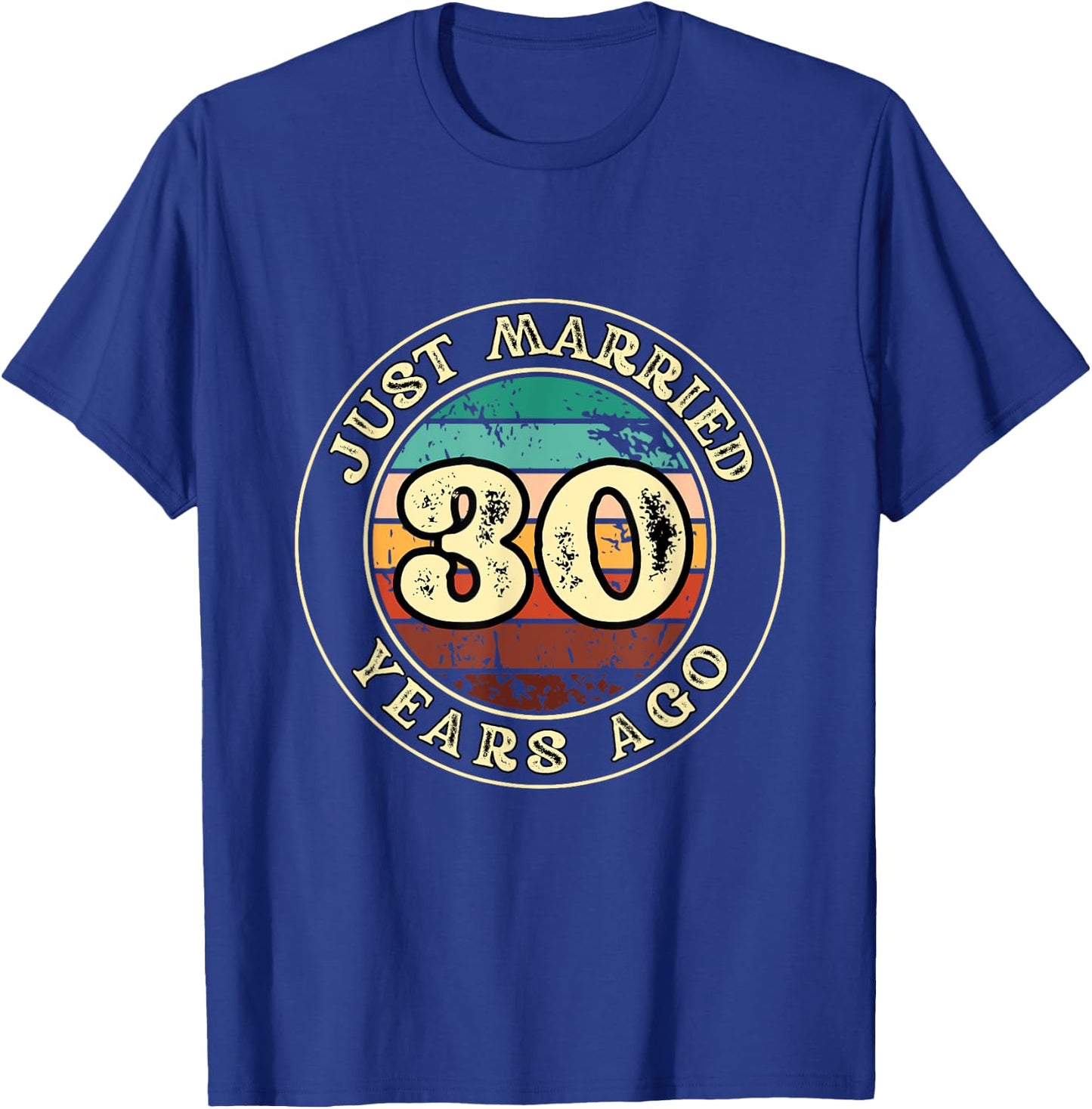 30 Years of Marriage 30th Wedding Anniversary T-Shirt - T-Shirt | Royal