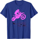 Pink Motocross Dirtbike Motorcycle Desert Racing Rider Jump T-Shirt - T-Shirt | Royal