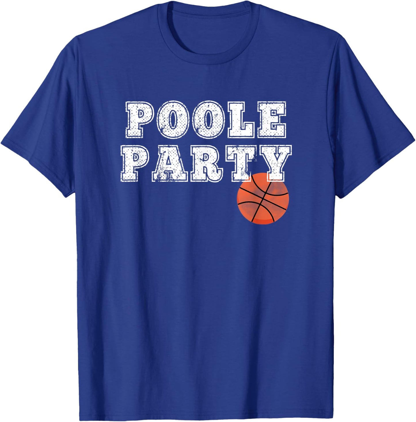 Poole Party Basketball T-Shirt - T-Shirt | Royal