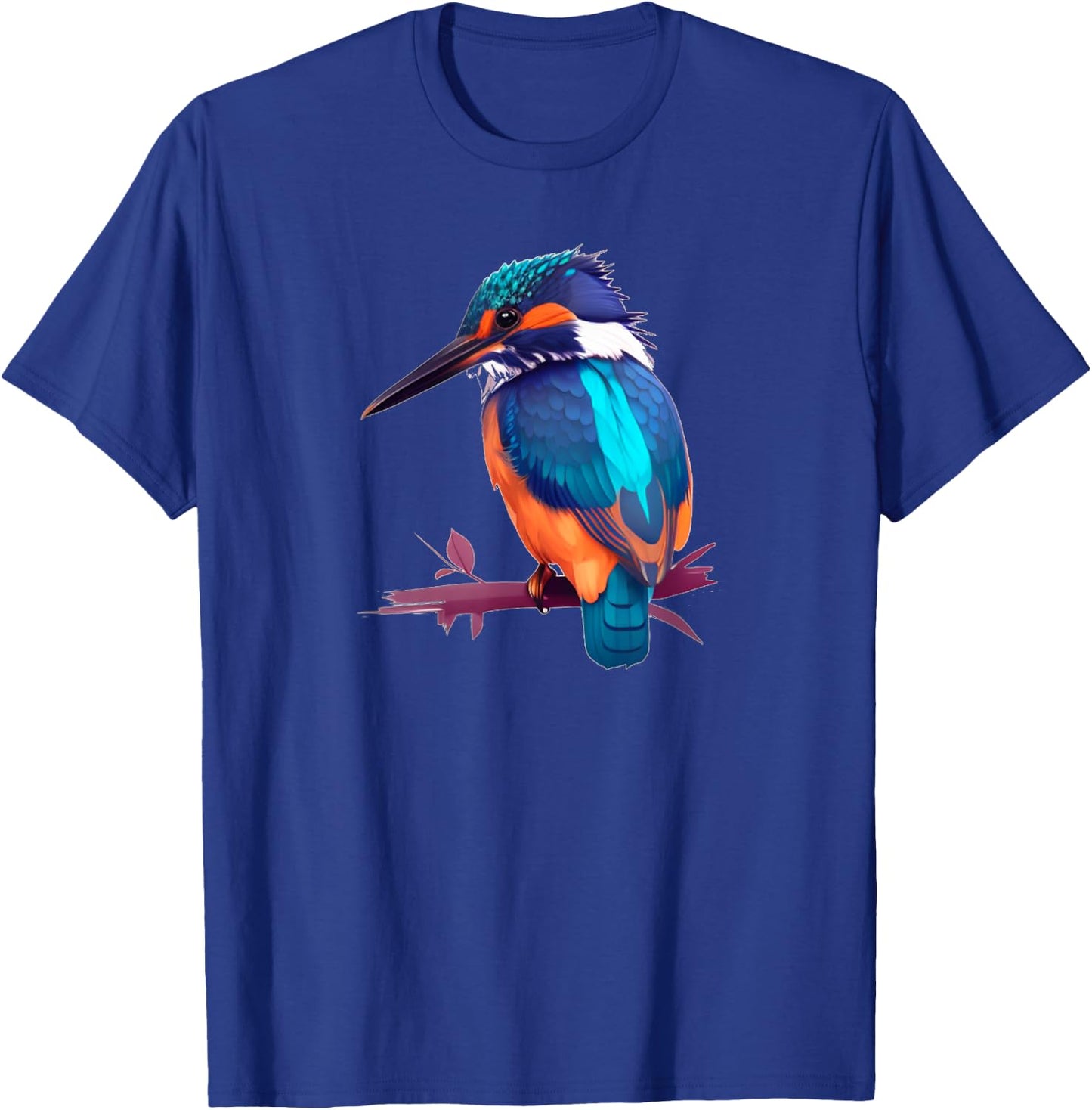 Nice blue Kingfisher for Bird Watcher T-Shirt - T-Shirt | Royal
