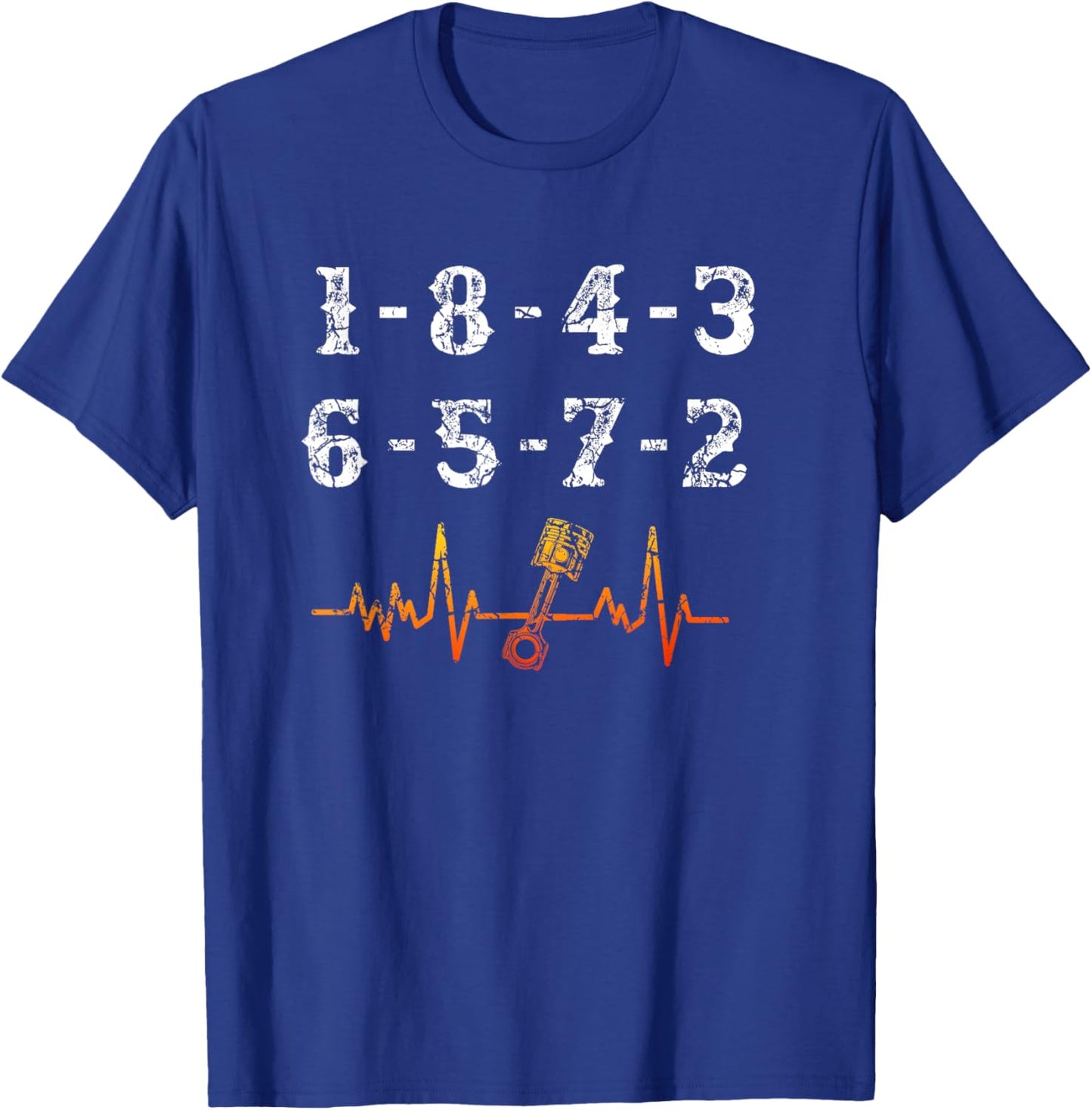 18436572 Firing Order Small Block Engine V8 Big Block T-Shirt - T-Shirt | Royal