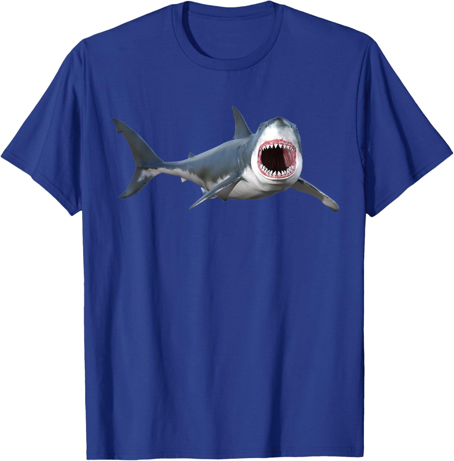 realistic great white shark for lovers of Fish T-Shirt - T-Shirt | Royal