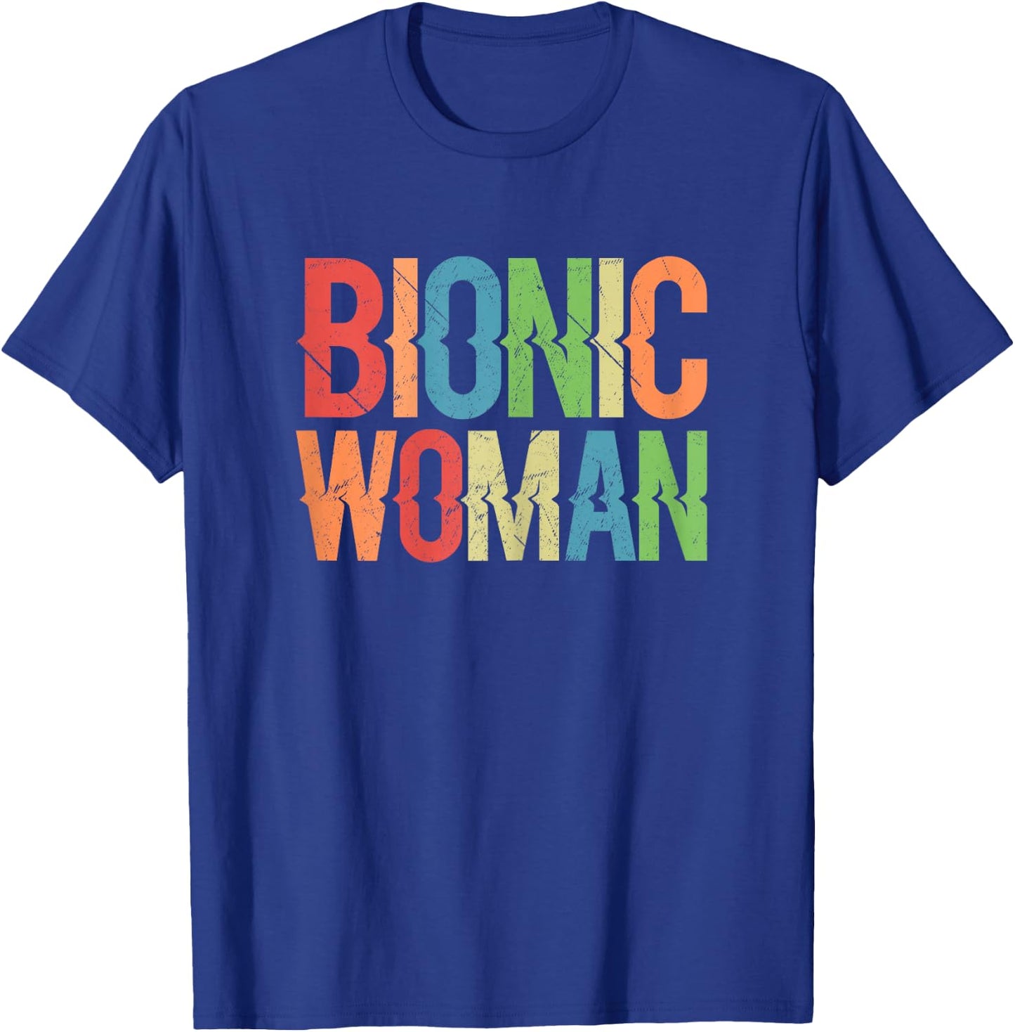 Unleash Your Inner Cyborg with our Bionic Women Design T-Shirt - T-Shirt | Royal