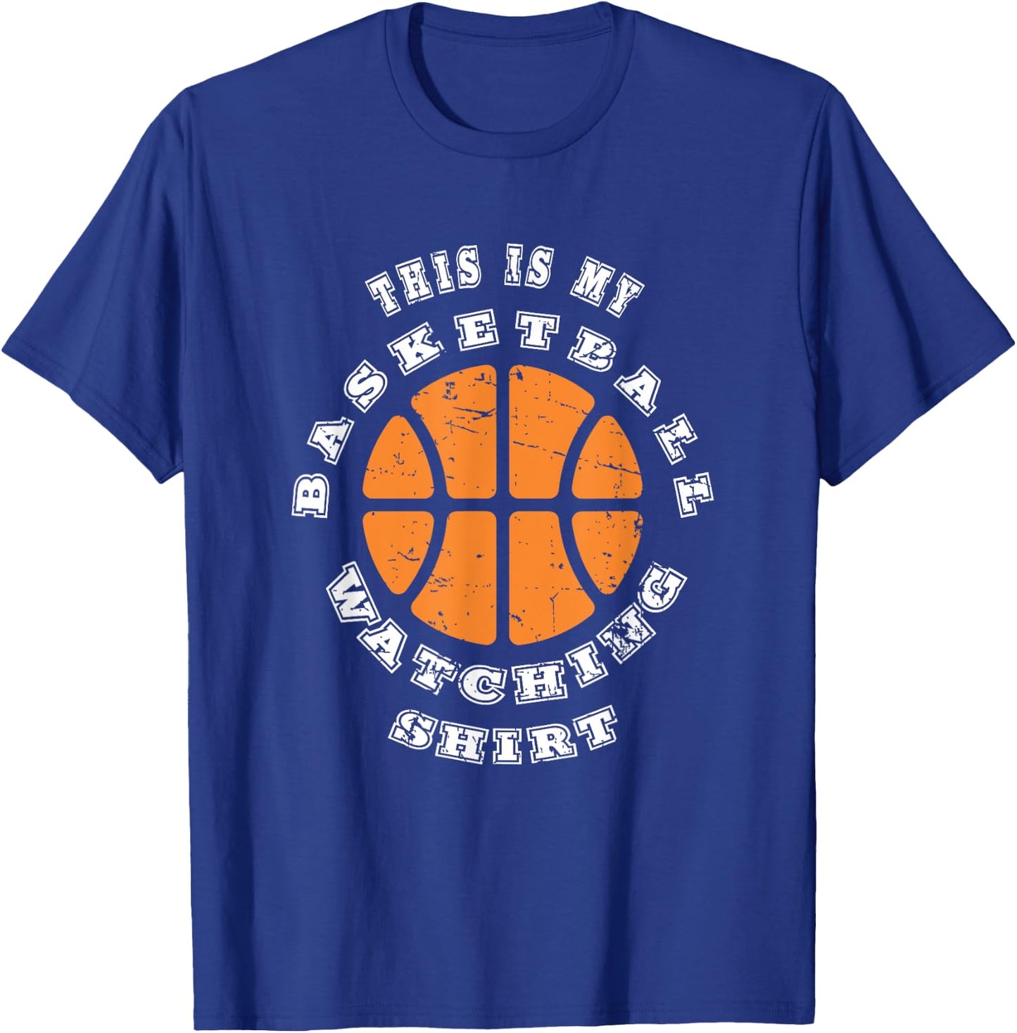 This Is My Basketball Watching Shirt - Basketball Lover T-Shirt - T-Shirt | Royal