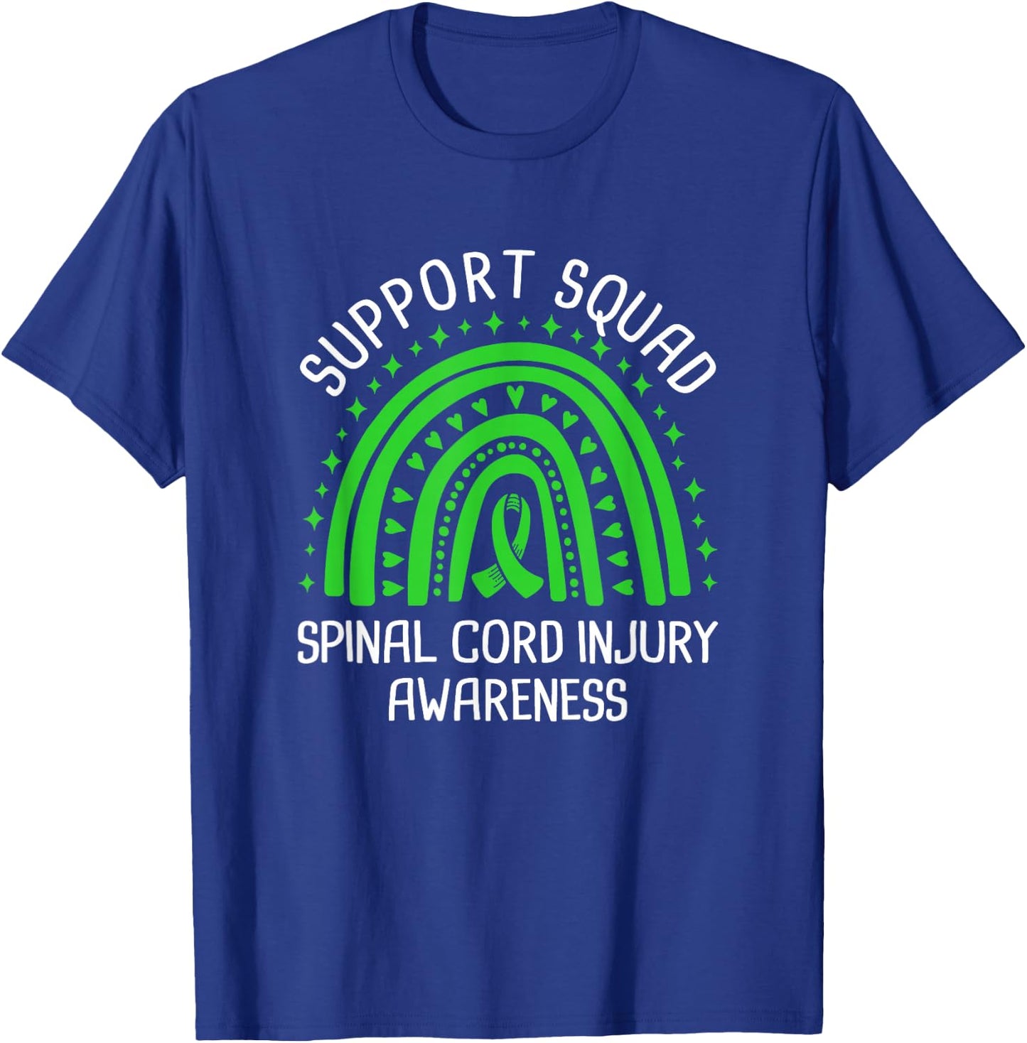 Support Squad Spinal Cord Injury Awareness T-Shirt - T-Shirt | Royal