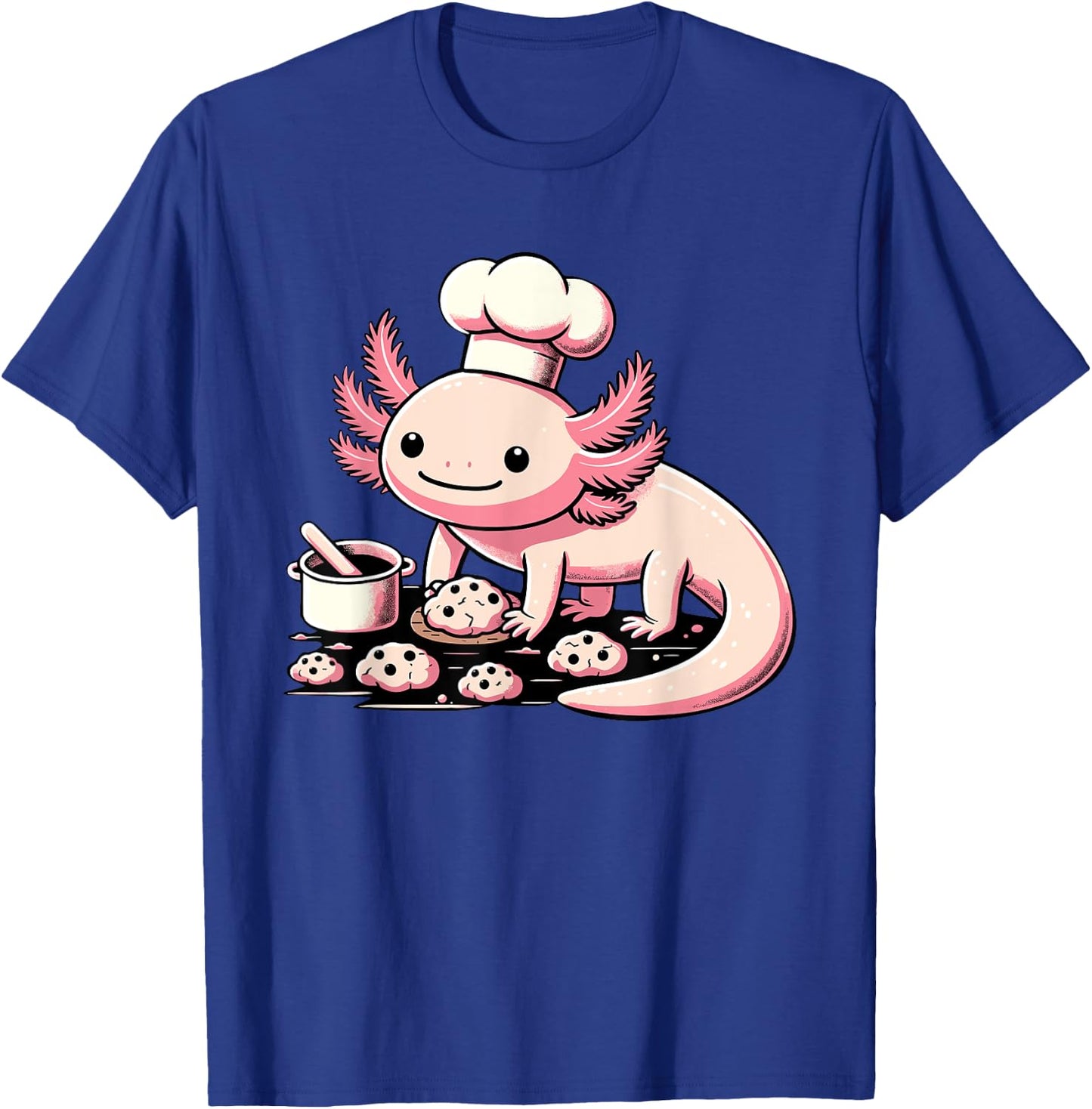 Axolotl Baking Cookies Chocolate Lover Cookie Baker T-Shirt - T-Shirt | Royal