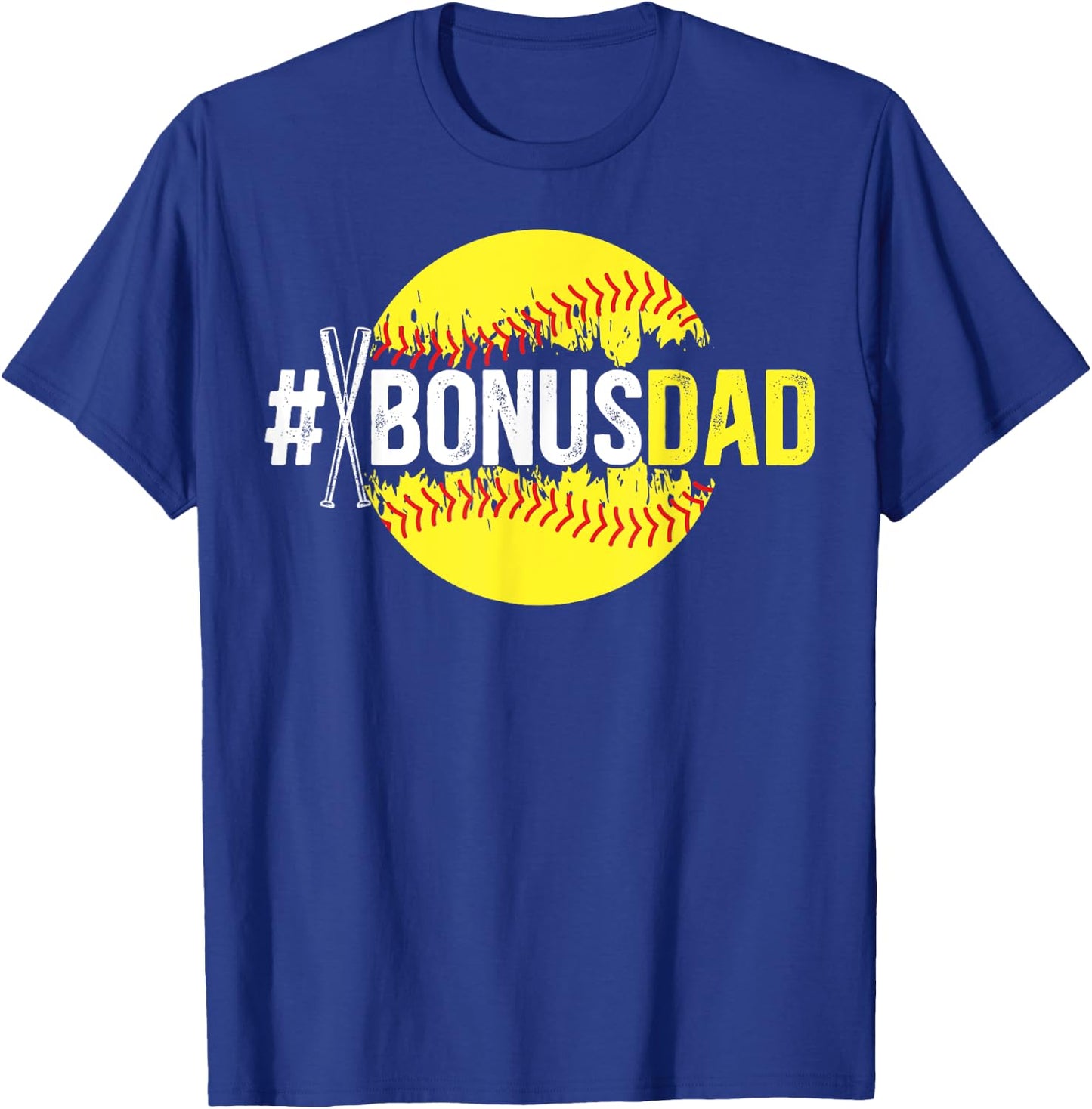 Softball Bonus Dad Proud Softball Player Bonus Dad T-Shirt - T-Shirt | Royal