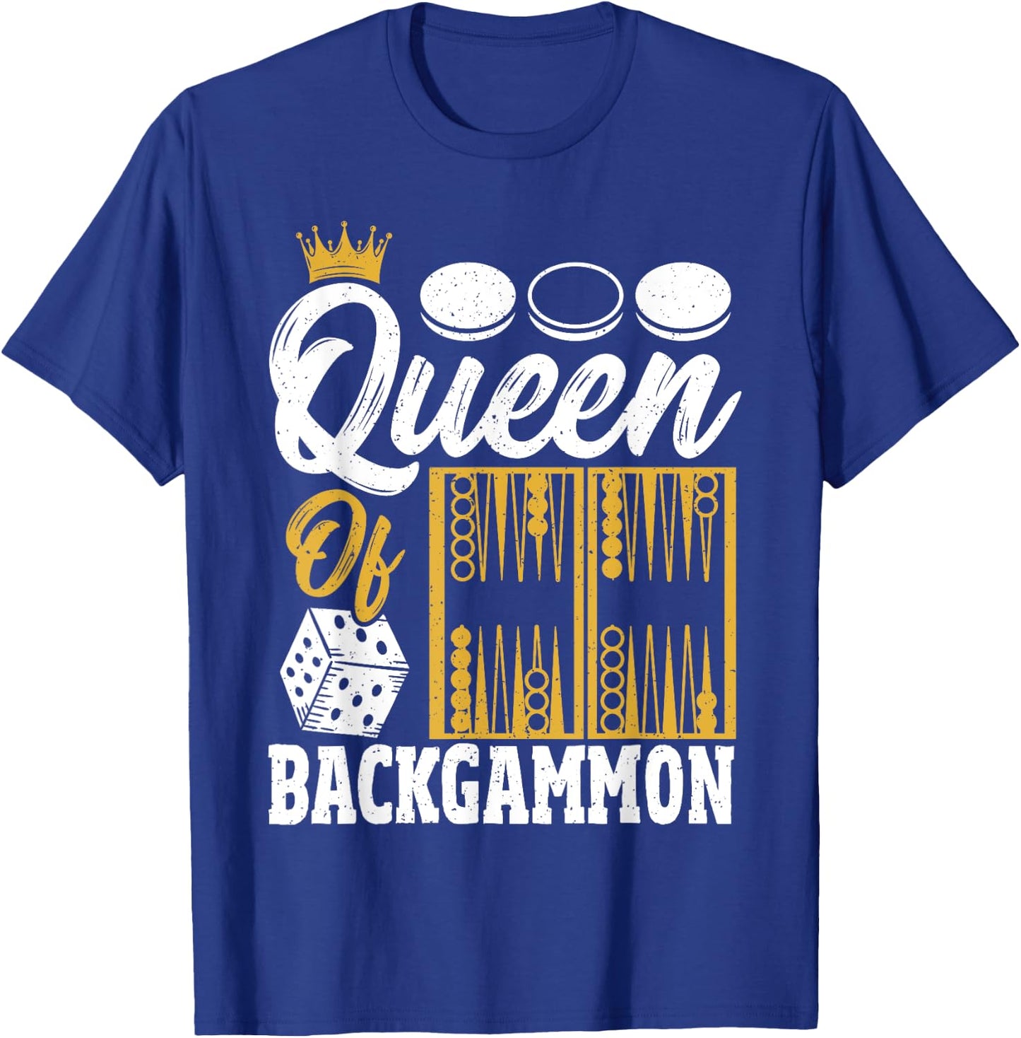 Queen Of Backgammon T-Shirt - T-Shirt | Royal