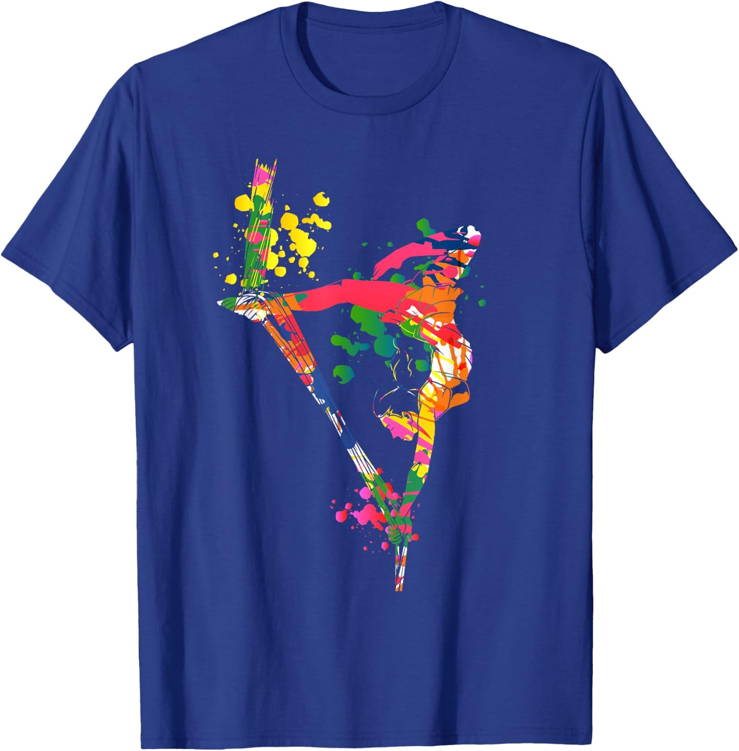 Colorful Aerial Silks T-Shirt - T-Shirt | Royal
