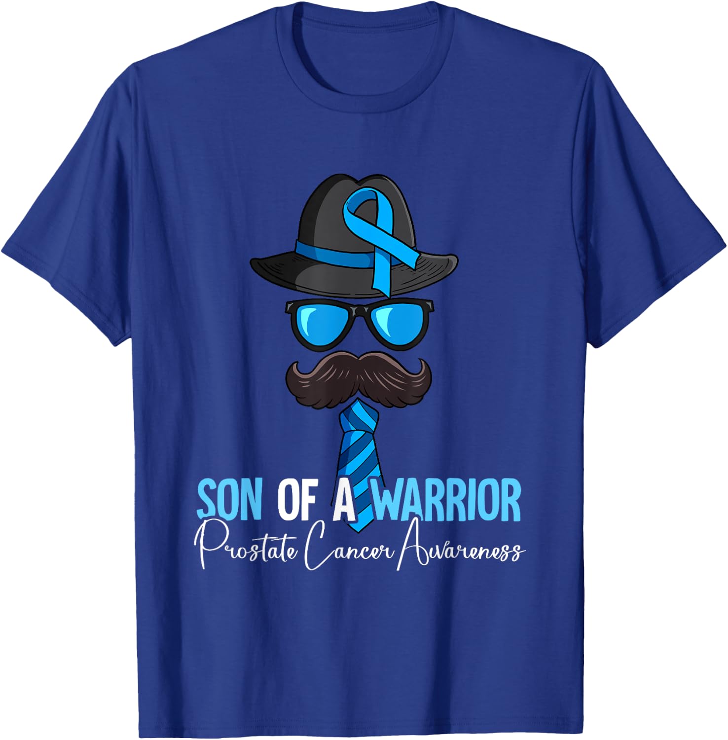 Son Of A Warrior Prostate Cancer Awareness T-Shirt - T-Shirt | Royal