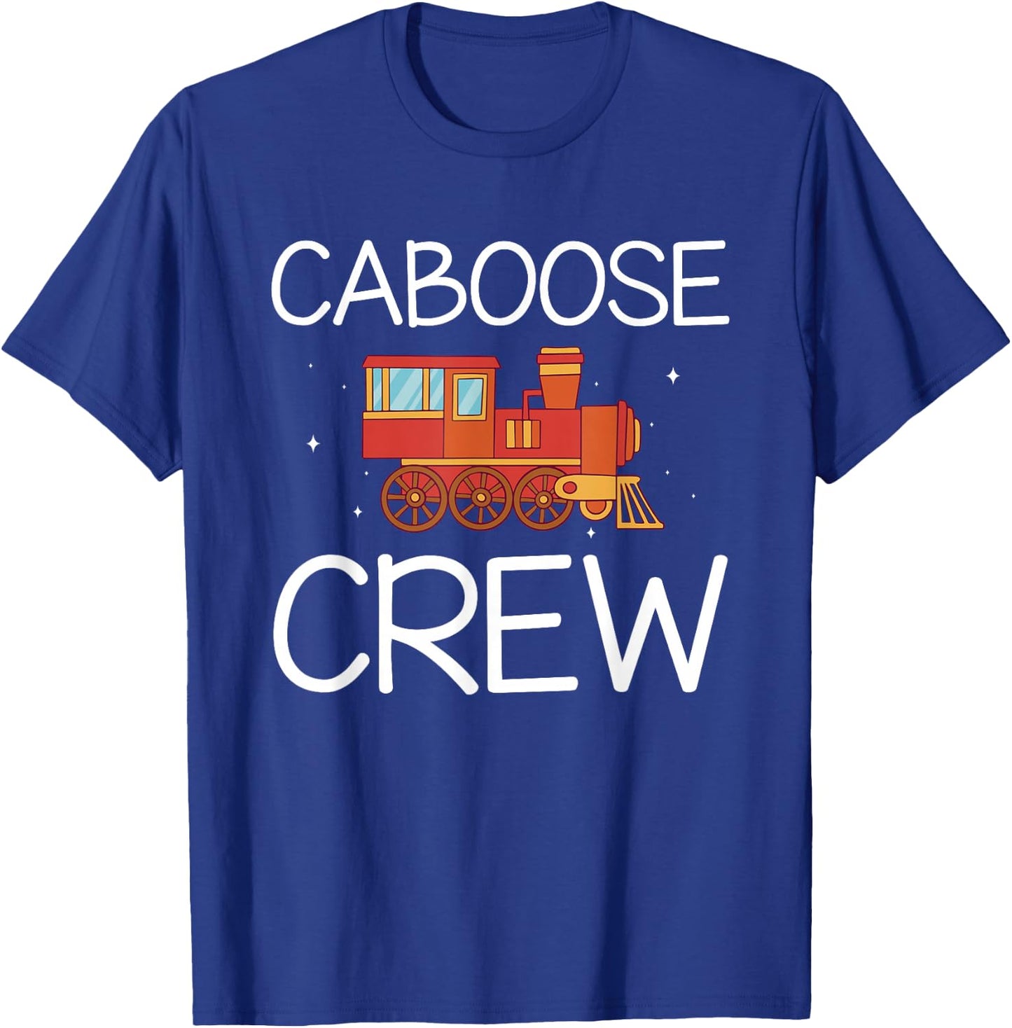 Caboose Crew Railway Train Birthday T-Shirt - T-Shirt | Royal