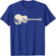 Acoustic Guitar Nature Mountain Music Lover Guitarist Retro T-Shirt - T-Shirt | Royal