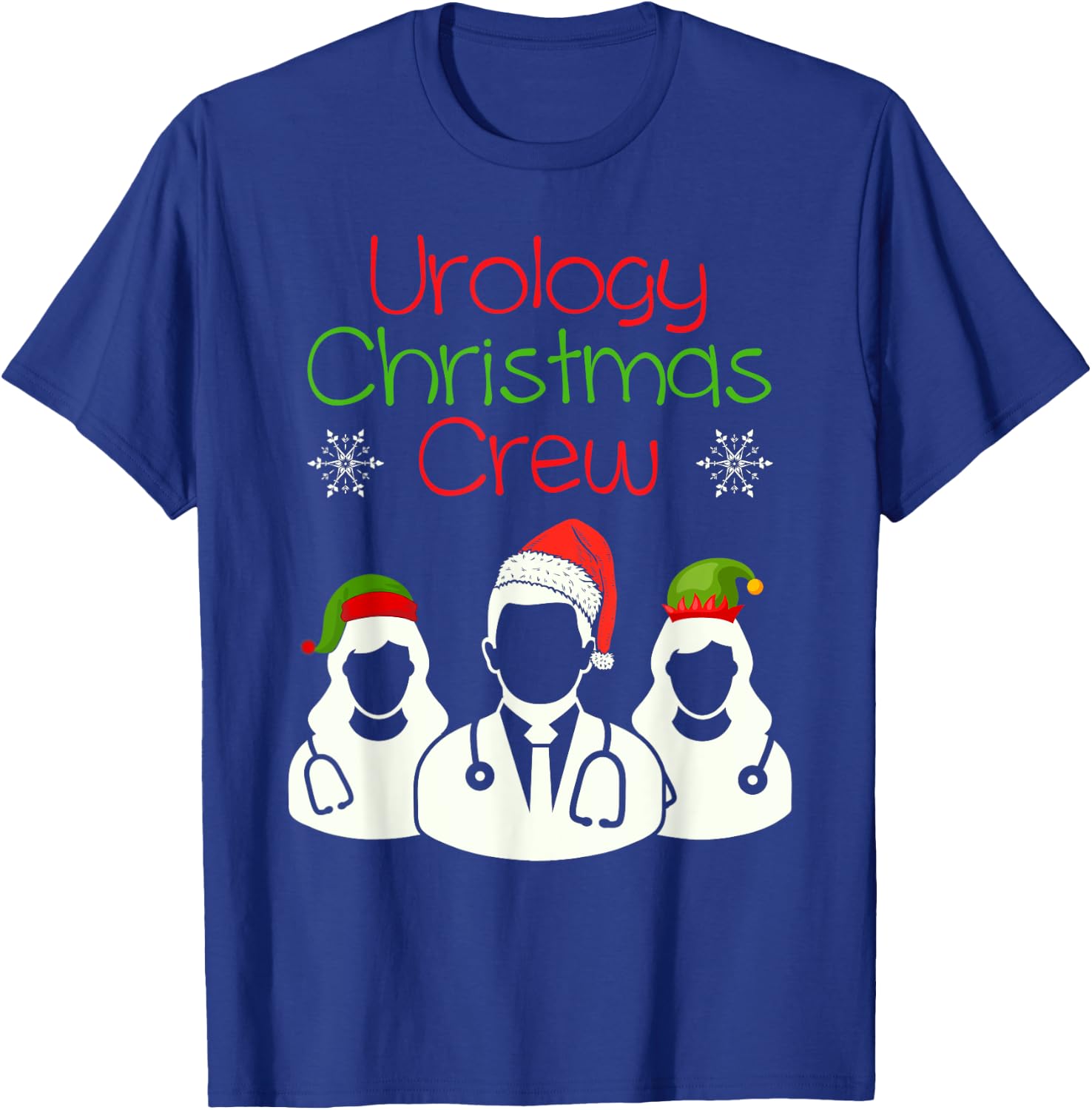 Urology Christmas Crew Urologist Student Nurse T-Shirt - T-Shirt | Royal