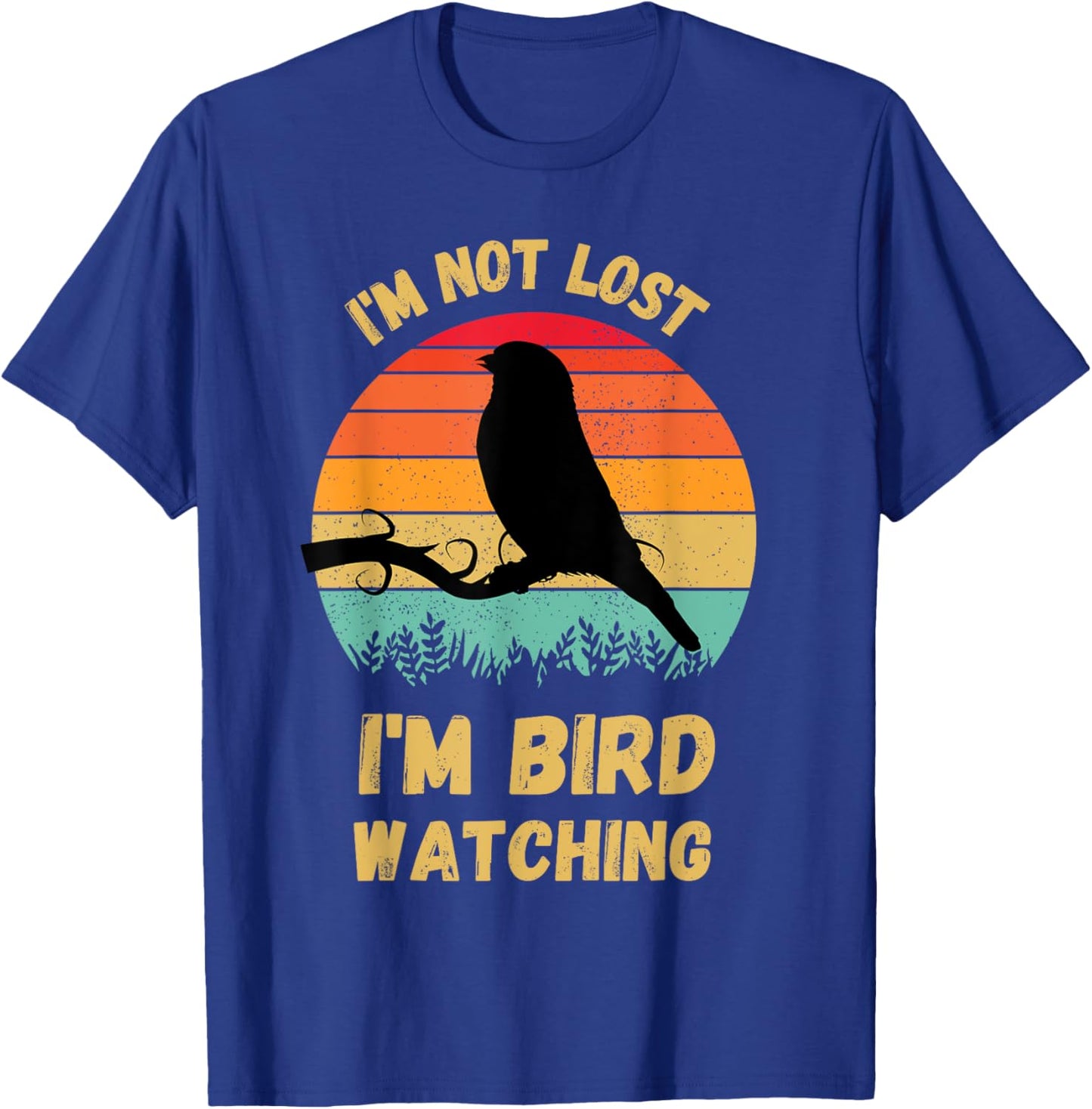 Cool Bird Watching Design Women Bird Watcher Birder T-Shirt - T-Shirt | Royal