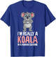 Koala Costume Koala Bear Girls Kids T-Shirt - T-Shirt | Royal