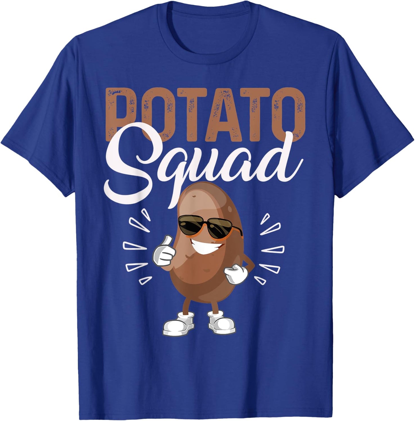 Cool Potato Squad Potato Halloween Costume Funny Vegan Team T-Shirt - T-Shirt | Royal