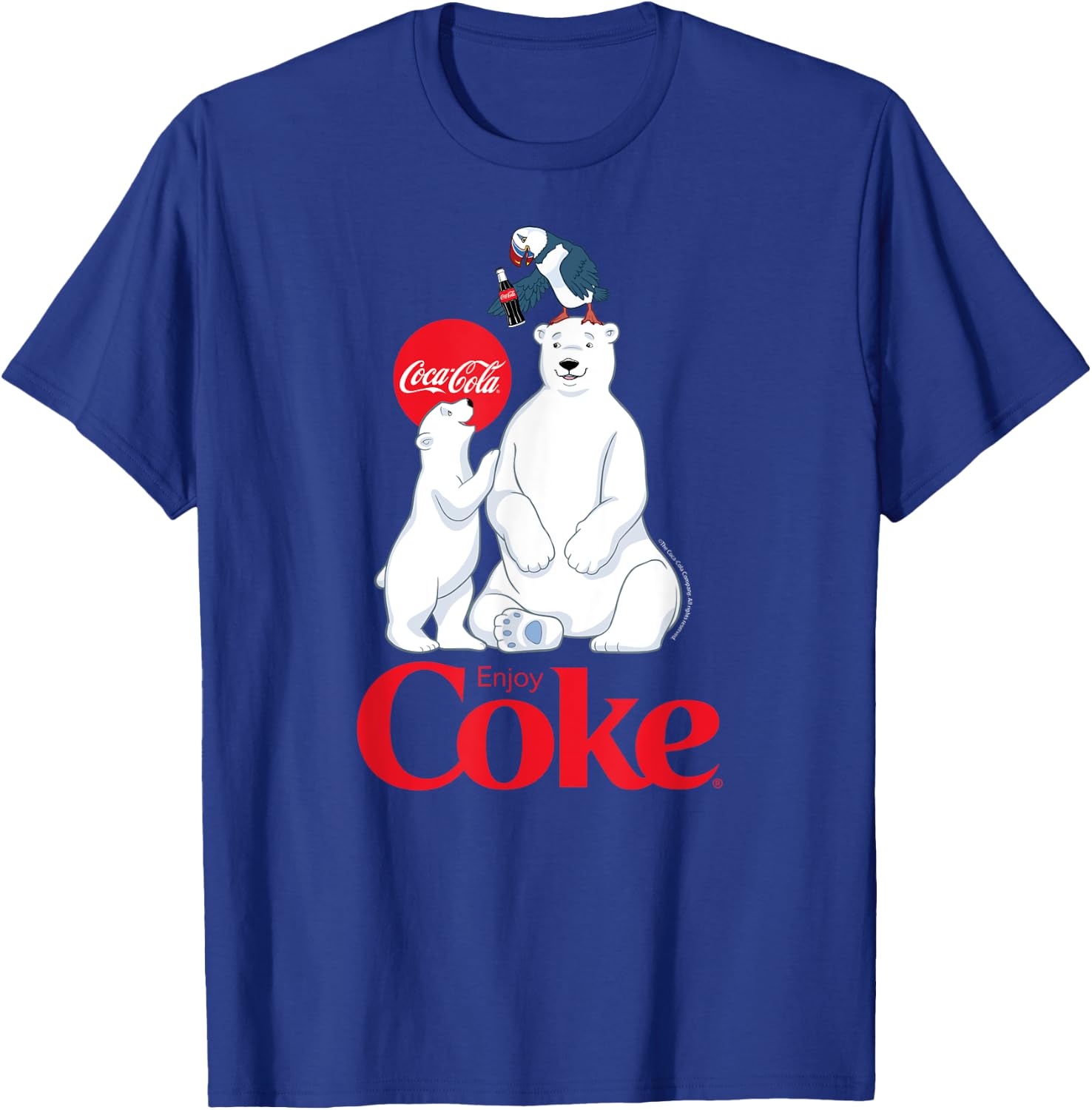 Coca-Cola - Polar Bears And Coca-Cola T-Shirt - T-Shirt | Royal
