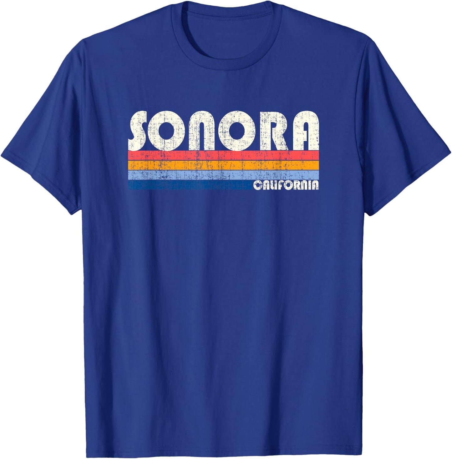 Retro Vintage 70s 80s Style Sonora, CA T-Shirt - T-Shirt | Royal