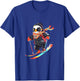Penguin Skiing Skier Ski Winter Snow T-Shirt - T-Shirt | Royal