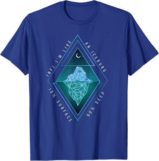 INFJ Pride - INFJ I'm Like An Iceburg 10% Surface 90% Deep T-Shirt - T-Shirt | Royal