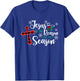 Jesus Is The Reason For The Season Christmas Christian Cross T-Shirt - T-Shirt | Royal
