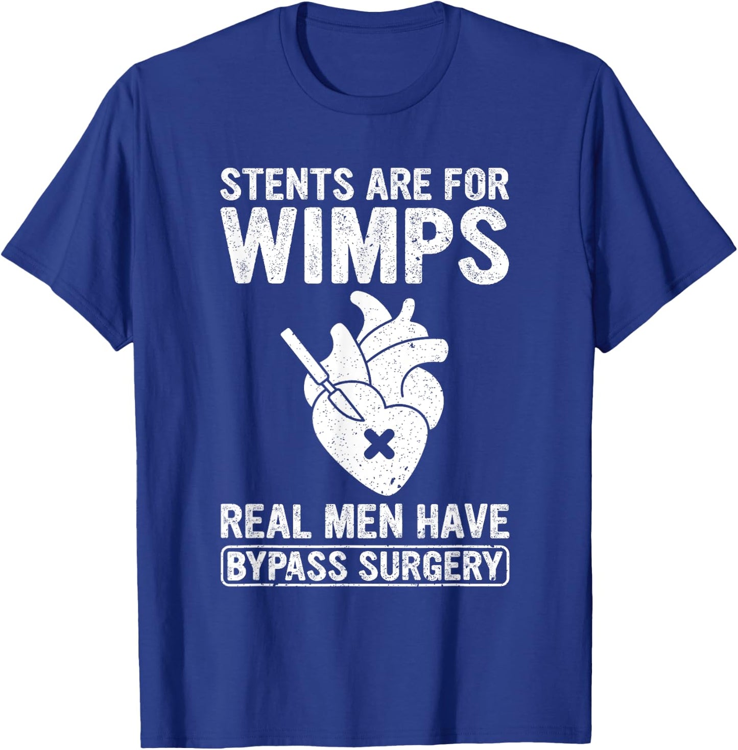 Heart Surgery Survivor After Surgery Recovery Men Bypass T-Shirt - T-Shirt | Royal
