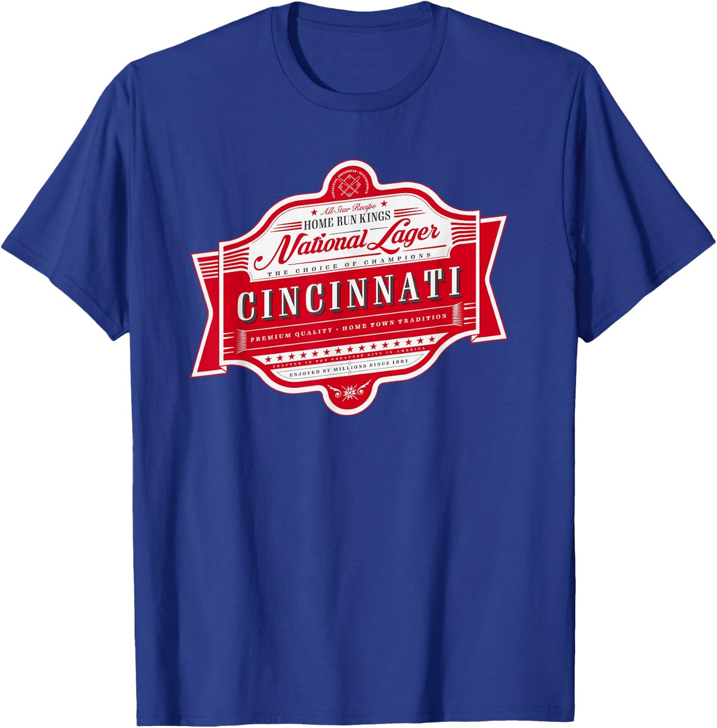 Classic Cincinnati Beer Label - Cincinnati Pride T-Shirt - T-Shirt | Royal