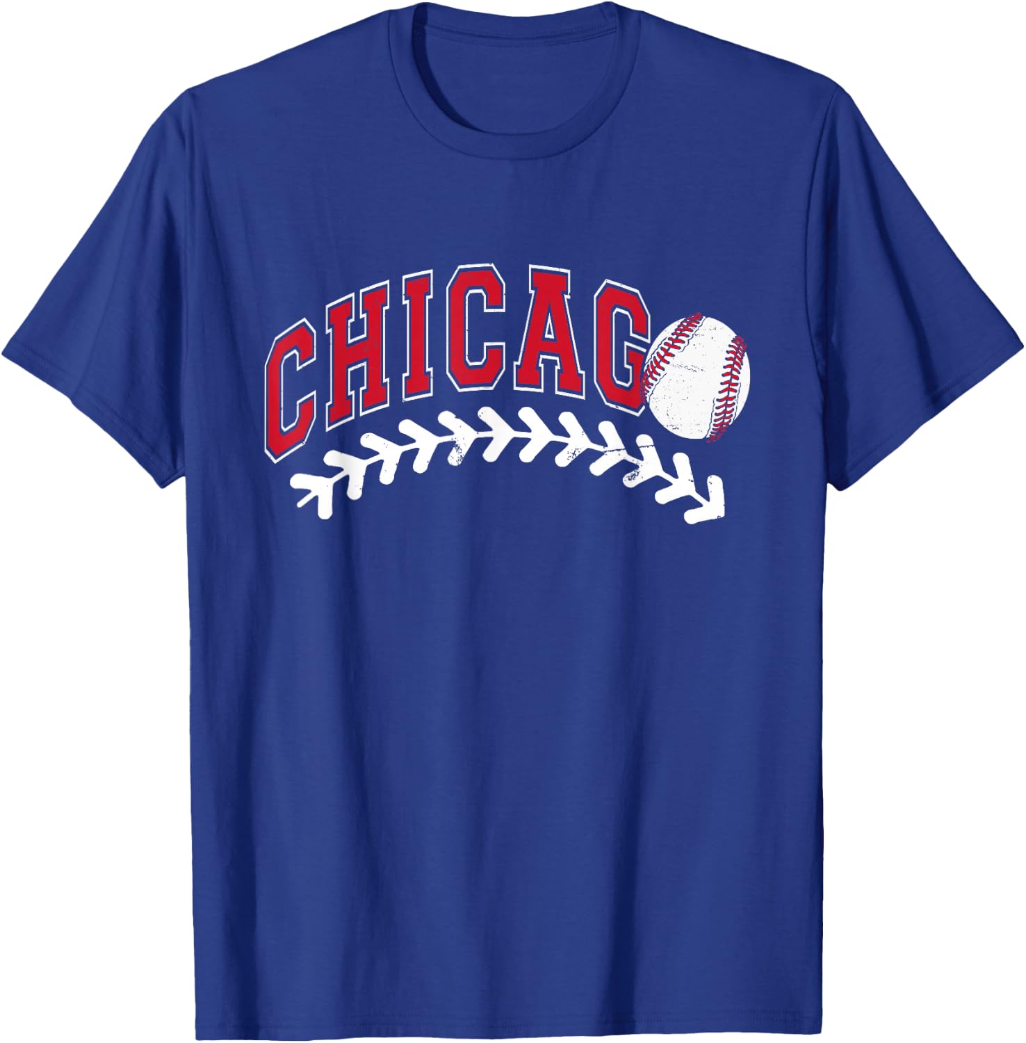 Vintage Chicago Graphic Baseball Lover Player Women T-Shirt - T-Shirt | Royal