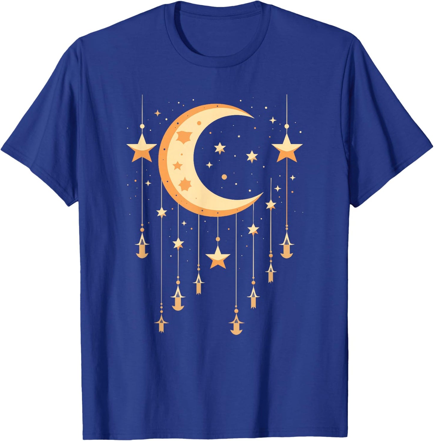 Galaxy Night Sky Moon Lunar Stars Love T-Shirt - T-Shirt | Royal