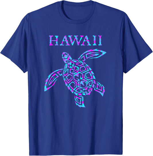 Hawaii Sea Turtle Boys Girls Toddler T-Shirt - T-Shirt | Royal