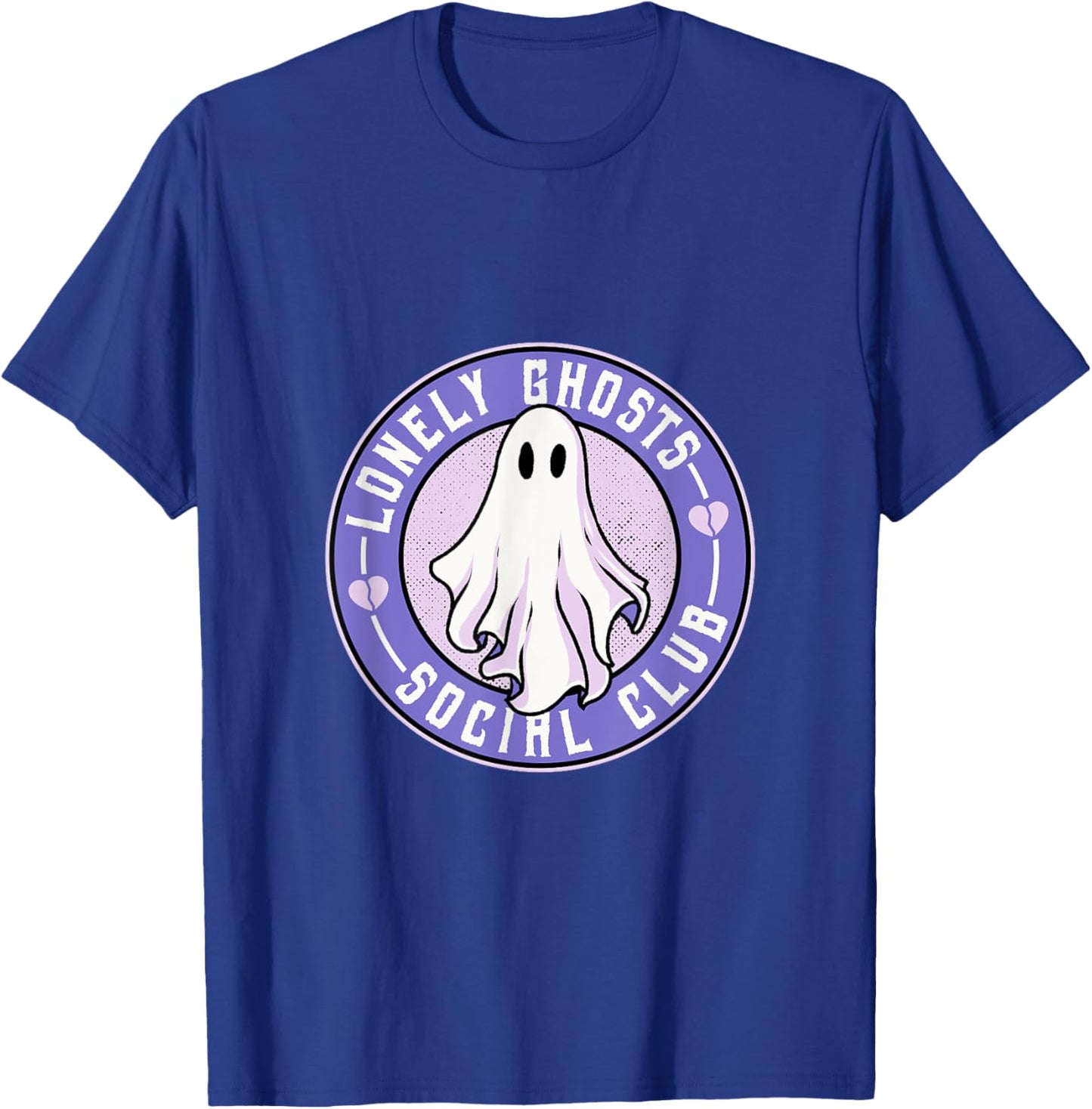 Lonely Ghosts Social Club Halloween Single Introvert Broken T-Shirt - T-Shirt | Royal