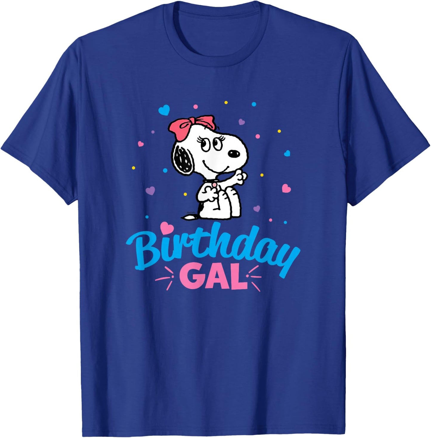 Peanuts Belle Birthday Gal T-Shirt - T-Shirt | Royal