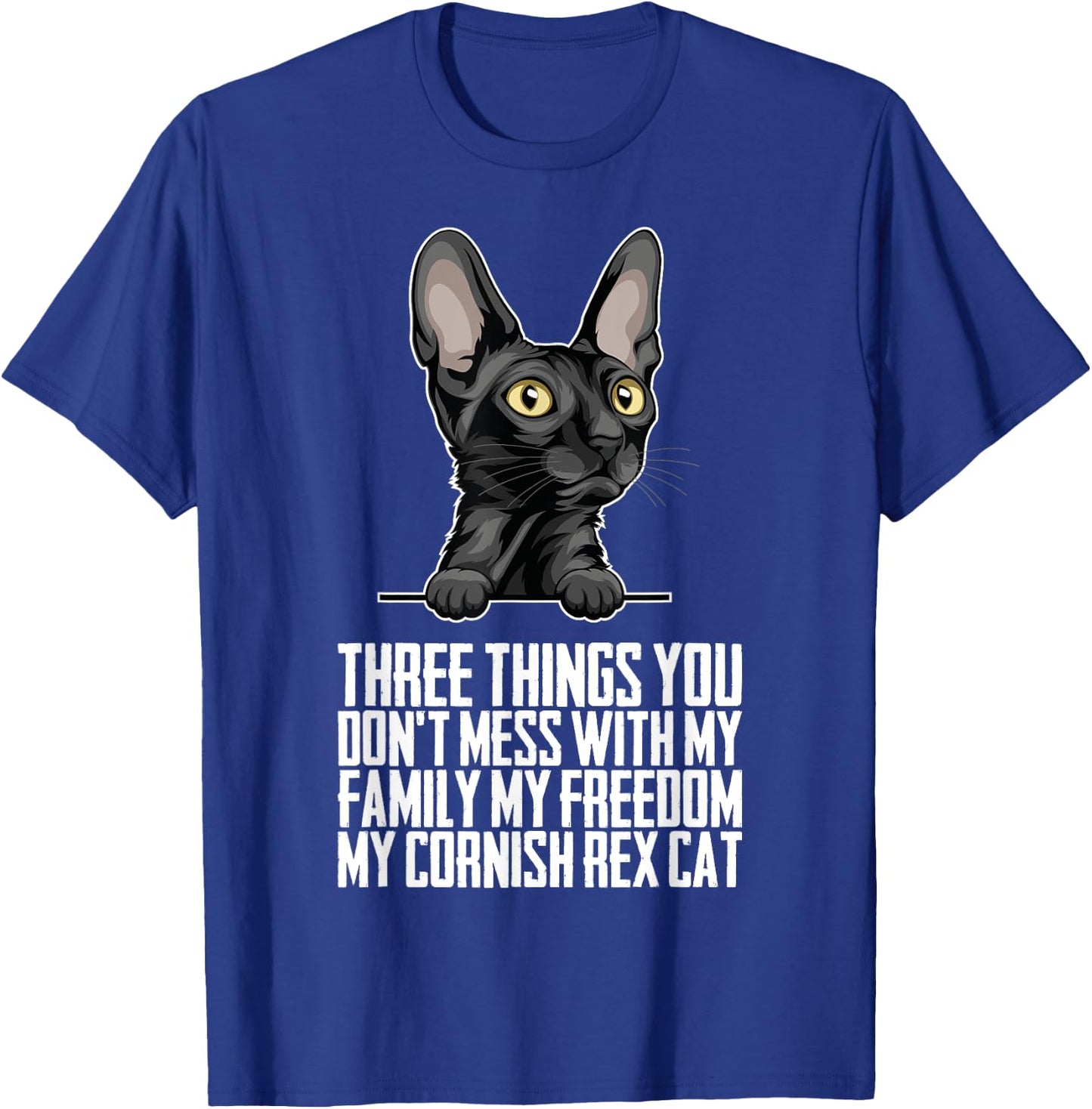 Cornish Rex mom - Cornish Rex dad - Cornish Rex cat T-Shirt - T-Shirt | Royal