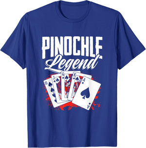 Pinochle Legend - Funny Pinochle Card Game Pinochle T-Shirt - T-Shirt | Royal