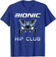 Bionic Hip Club Funny Total Hip Replacement T-Shirt - T-Shirt | Royal