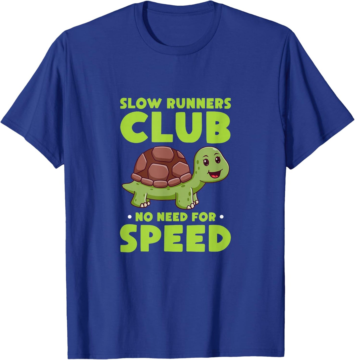 Slow Runners Club Turtle Tortoise Kawaii Running T-Shirt - T-Shirt | Royal