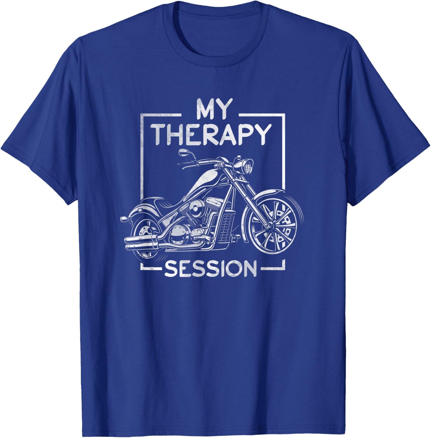 My therapy session is biking bike motorcycle rider T-Shirt - T-Shirt | Royal