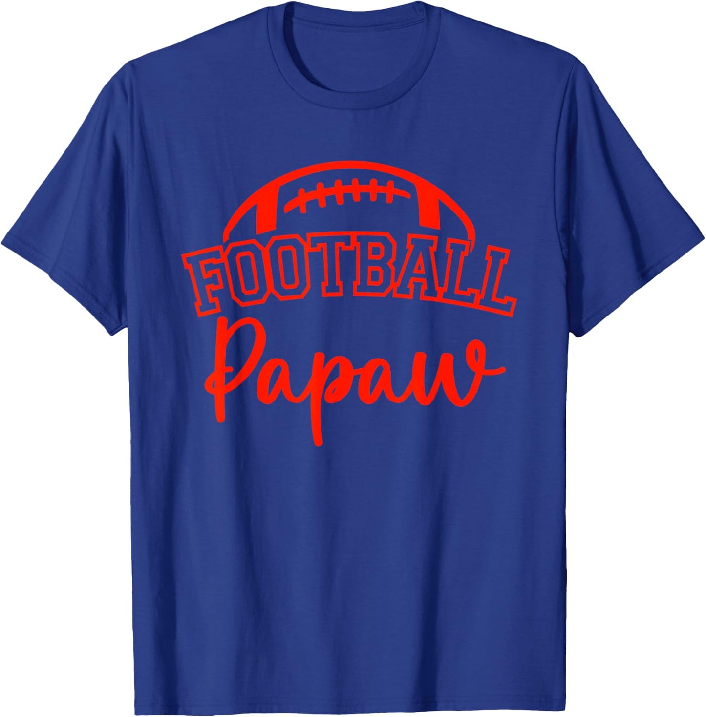 Football Papaw Matching Family Football T-Shirt - T-Shirt | Royal