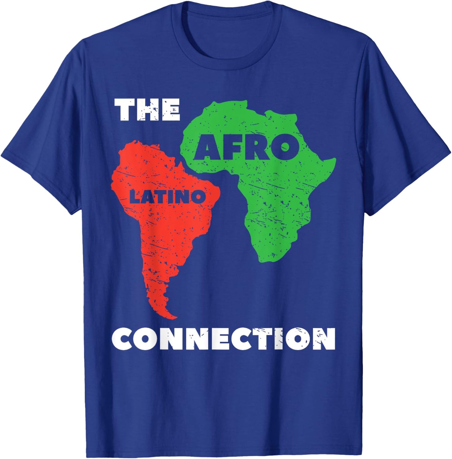 The Afro Latino Connection Afro-Latina Hispanic Pride T-Shirt - T-Shirt | Royal