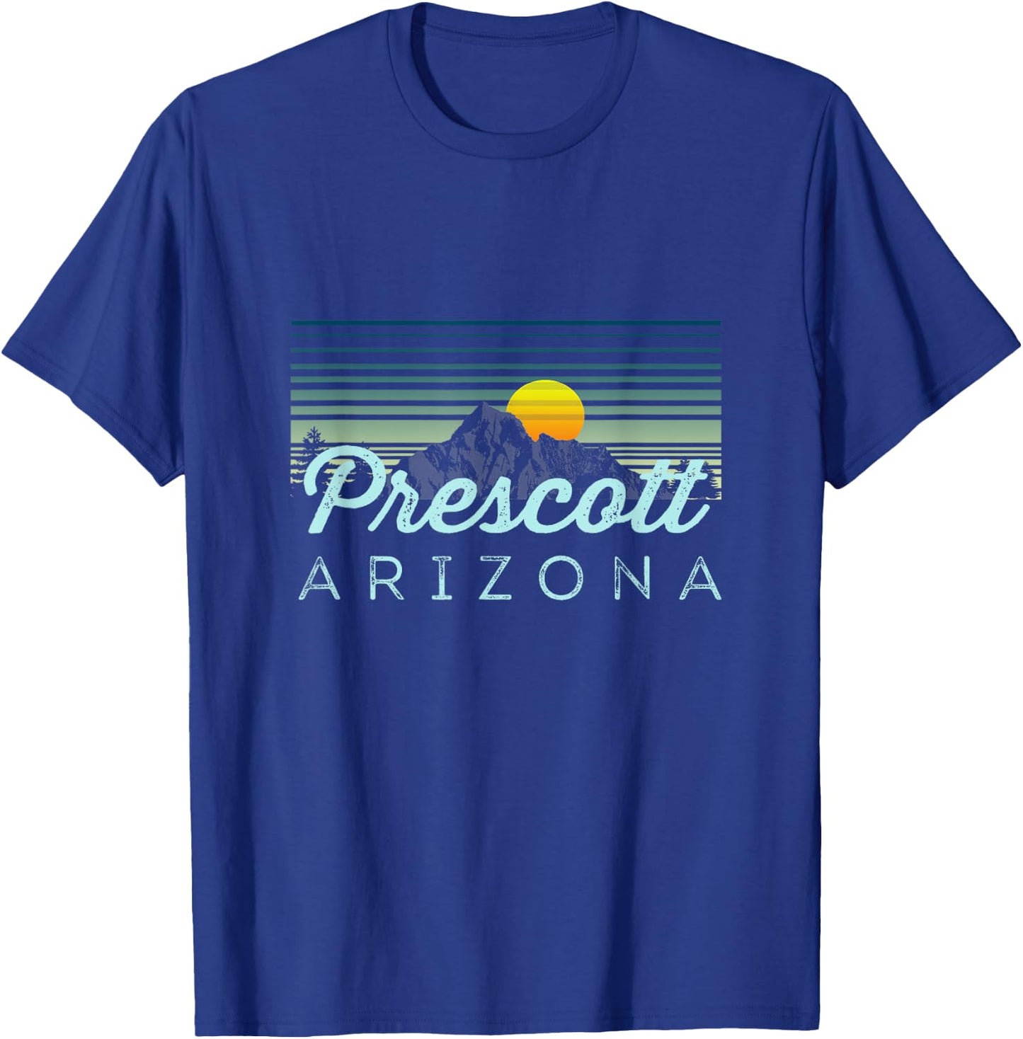 Prescott Retro Clothes & Gear - Prescott Souvenir T-Shirt - T-Shirt | Royal