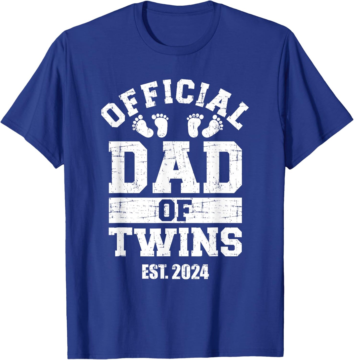 Official dad of twins 2024 T-Shirt - T-Shirt | Royal