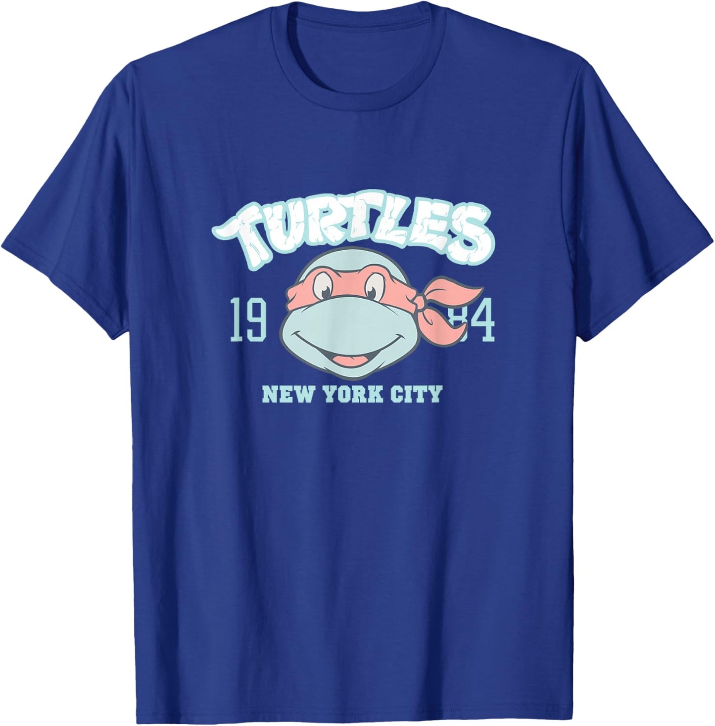 Teenage Mutant Ninja Turtles Raphael 1984 NYC Collegiate T-Shirt - T-Shirt | Royal